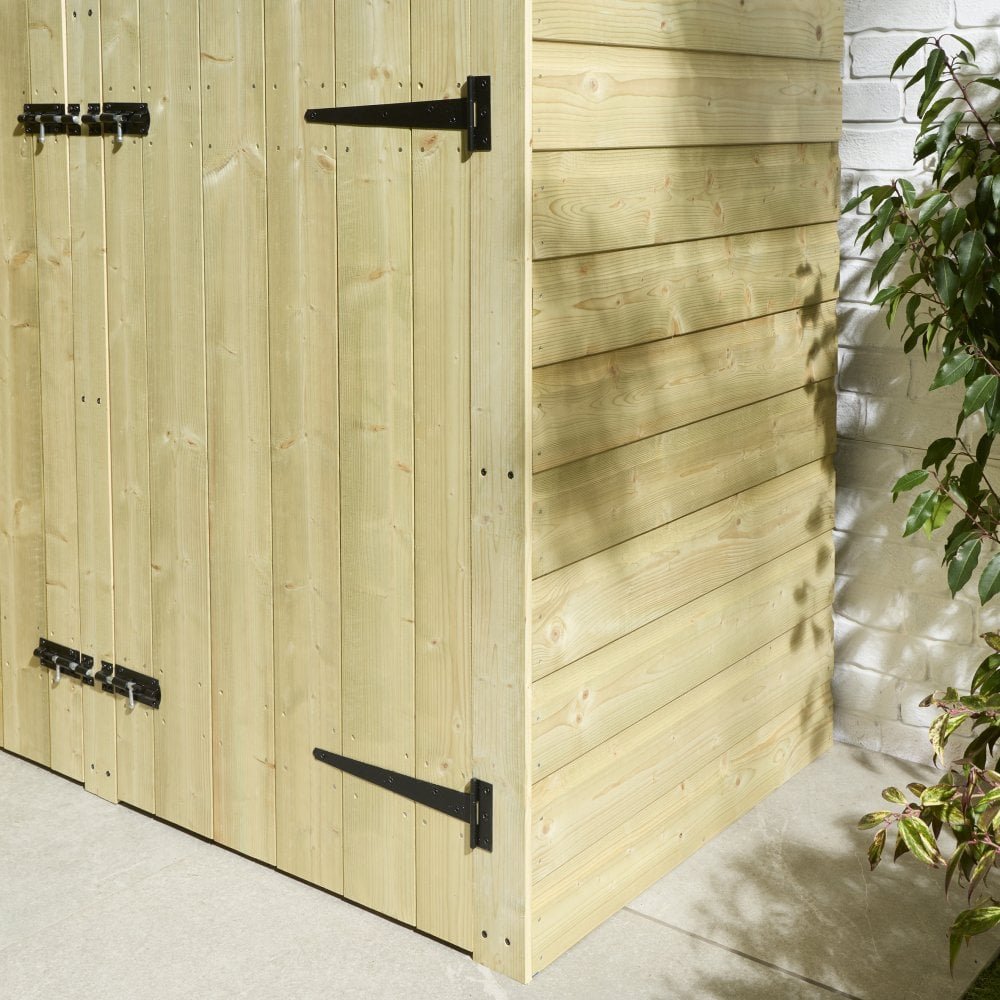 Premier Shiplap Quadruple Bin Store