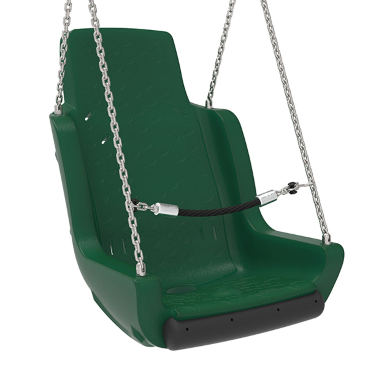 Active Wooden Swing Frame with special needs seat and rubber seat