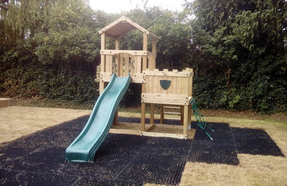 Wigmore Tower with slide, ladder, climbing walls, net