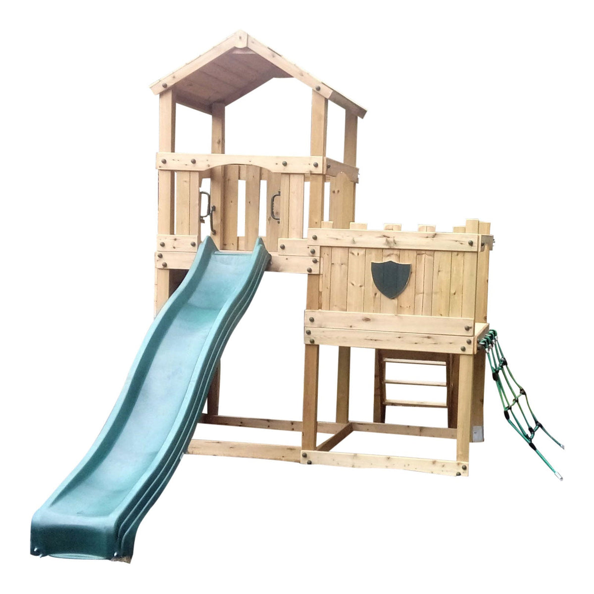 Wigmore Tower with slide, ladder, climbing walls, net