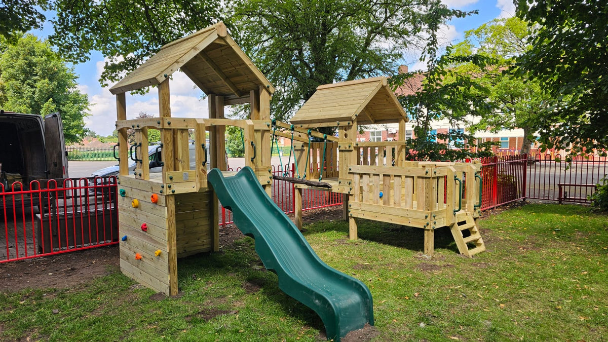 ACTIVE Clifton play tower – Triple platform: 1.2m, 0.9m, 0.6m platform height