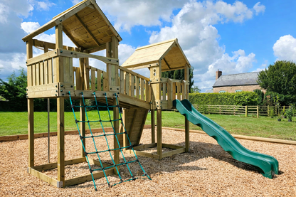 ACTIVE Hereford towers – 1.5 and 1.8m platform height, with slide, 3 accessories