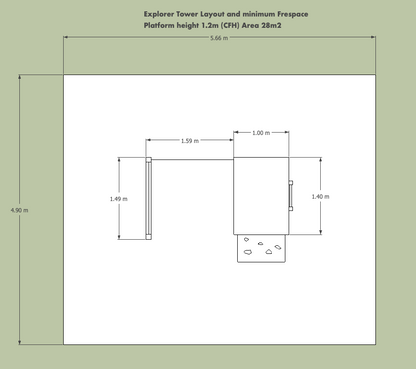 ACTIVE Explorer tower – 1.2m platform height