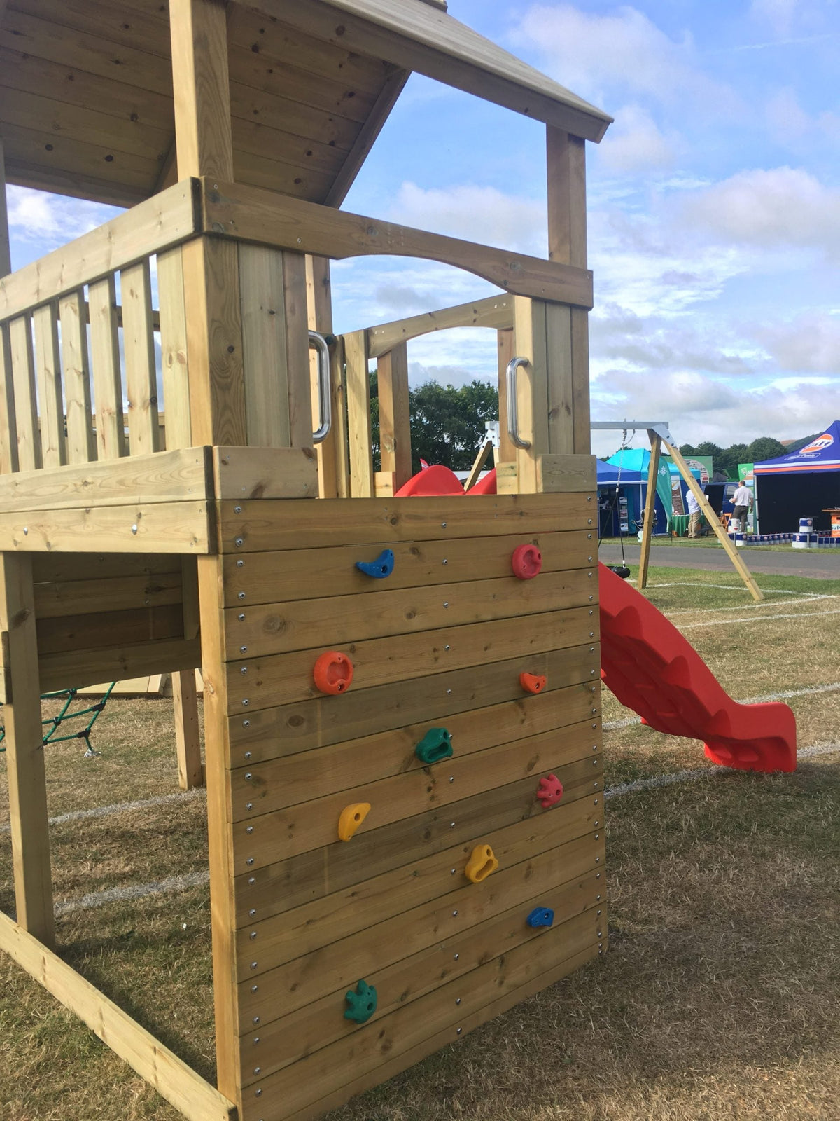 Wigmore Tower with slide, ladder, climbing walls, net