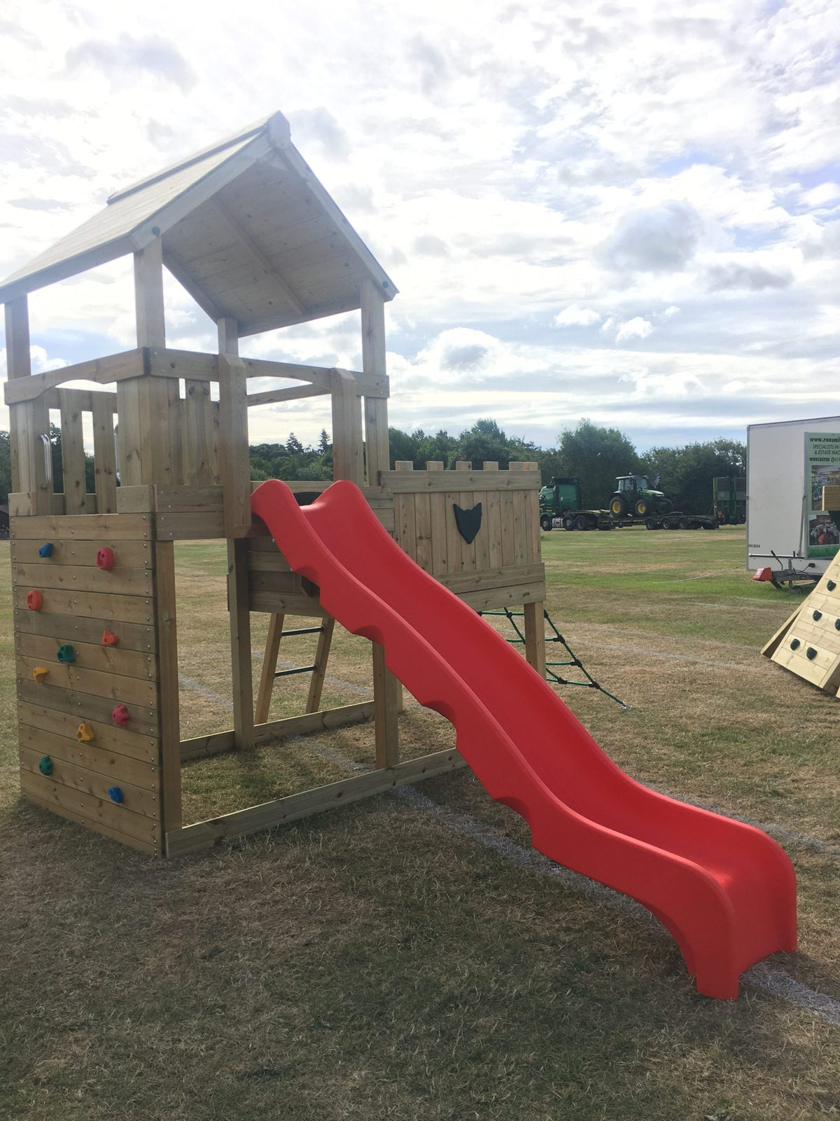 Wigmore Tower with slide, ladder, climbing walls, net