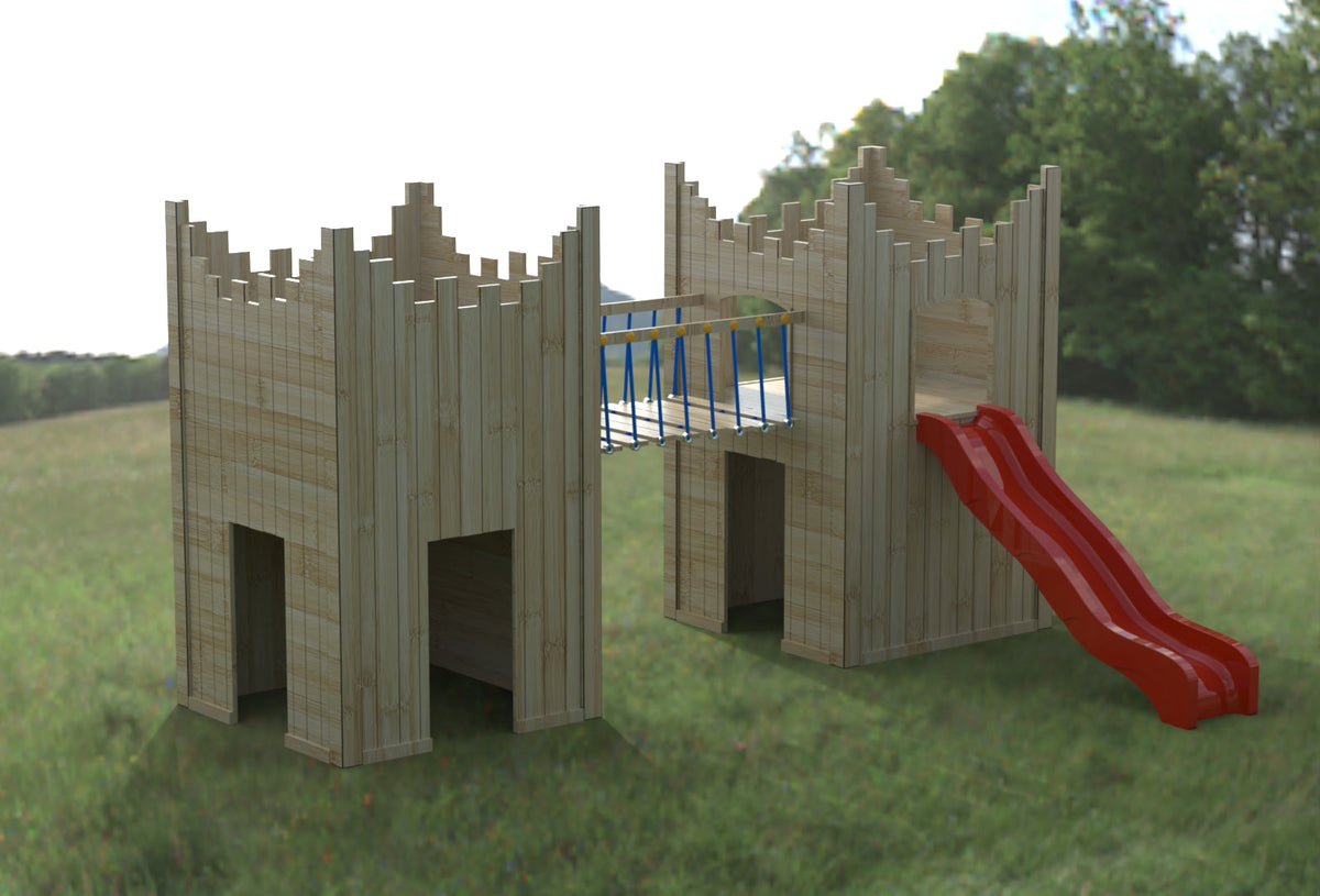 “Active” Double Castle. 125cm platform height. Ideal for commercial playgrounds