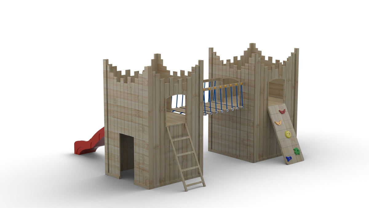 “Active” Double Castle. 125cm platform height. Ideal for commercial playgrounds