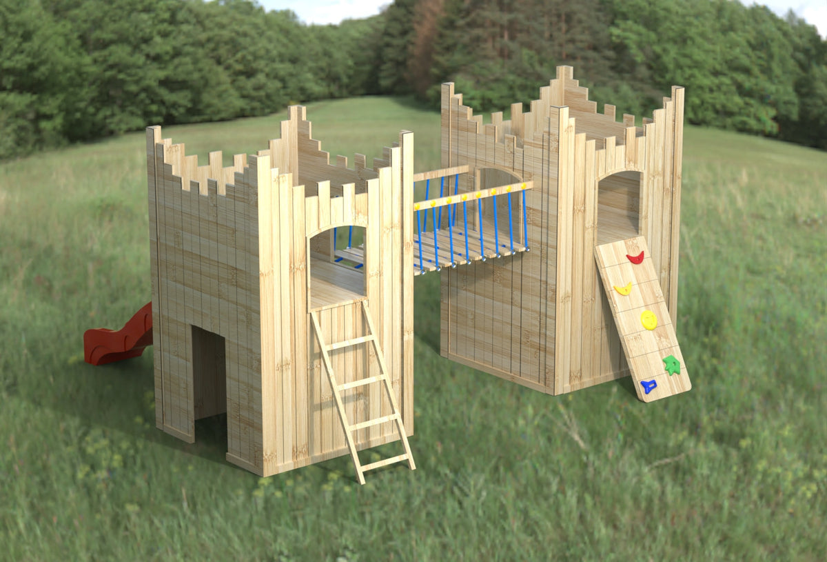 “Active” Double Castle. 125cm platform height. Ideal for commercial playgrounds