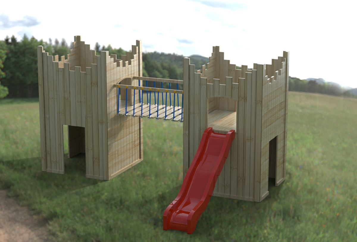 “Active” Double Castle. 125cm platform height. Ideal for commercial playgrounds