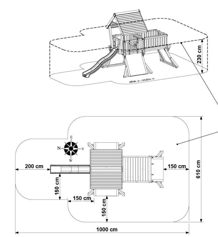 Hy-land Q3 Climbing Frame