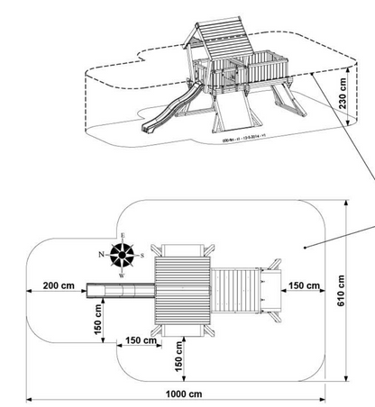 Hy-land Q3 Climbing Frame