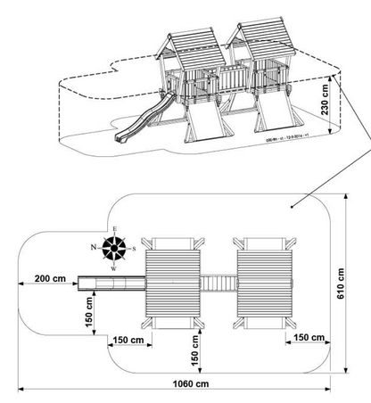 Hy-land Q4 Climbing Frame