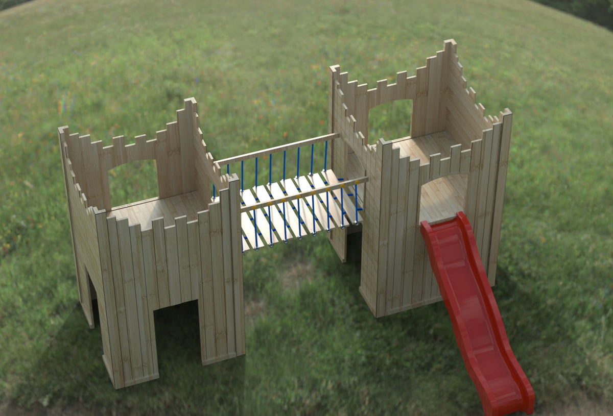 “Active” Double Castle. 125cm platform height. Ideal for commercial playgrounds