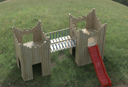 “Active” Double Castle. 125cm platform height. Ideal for commercial playgrounds