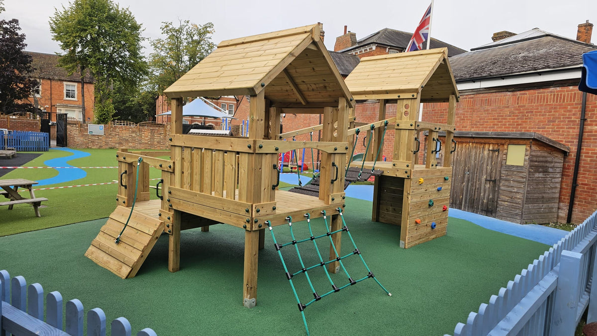 ACTIVE Clifton play tower – Triple platform: 1.2m, 0.9m, 0.6m platform height