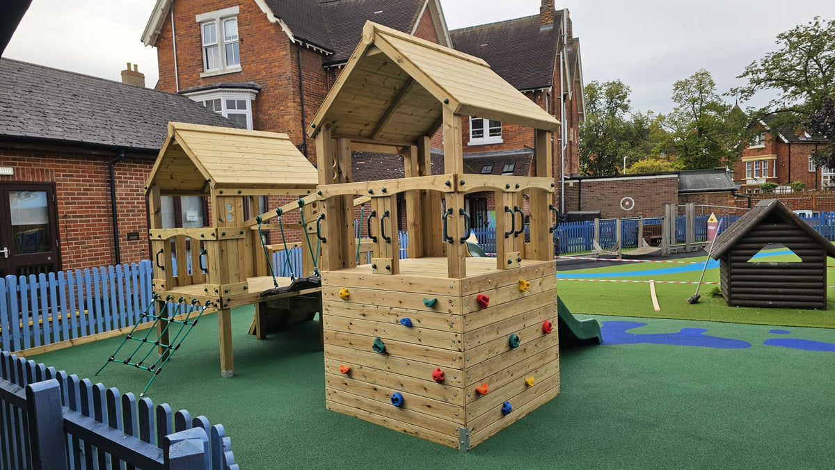 ACTIVE Clifton play tower – Triple platform: 1.2m, 0.9m, 0.6m platform height