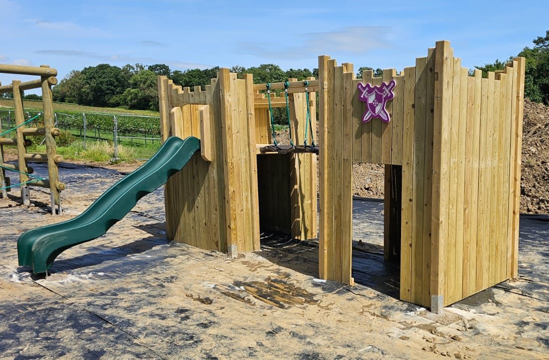 “Active” Double Castle. 125cm platform height. Ideal for commercial playgrounds