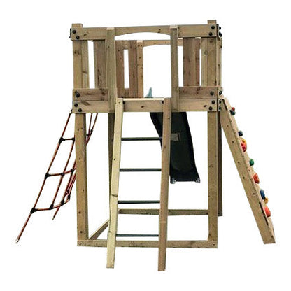 Active Climb ‘n’ Slide Tower with ladder, climbing wall and net