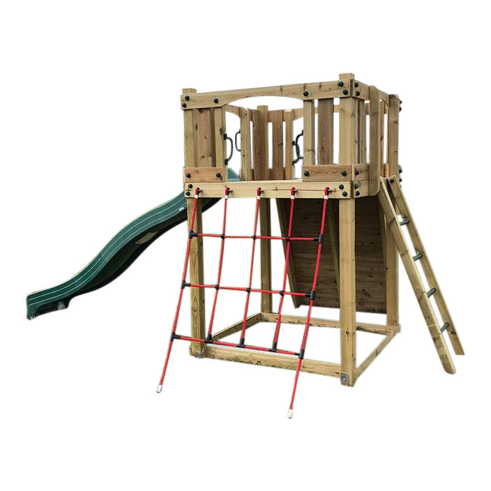 Active Climb ‘n’ Slide Tower with ladder, climbing wall and net