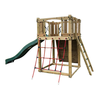 Active Climb ‘n’ Slide Tower with ladder, climbing wall and net