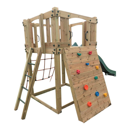 Active Climb ‘n’ Slide Tower with ladder, climbing wall and net