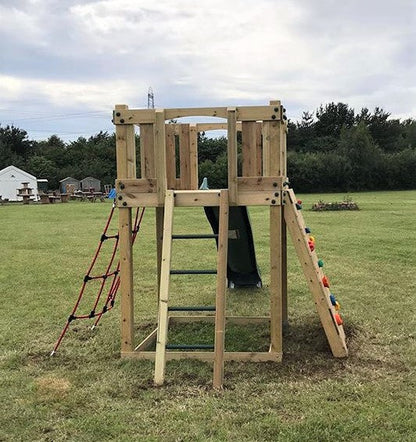 Active Climb ‘n’ Slide Tower with ladder, climbing wall and net