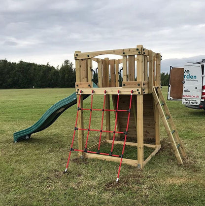 Active Climb ‘n’ Slide Tower with ladder, climbing wall and net