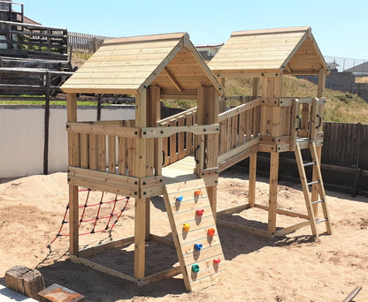 ACTIVE Hopton towers – 1.5 and 1.2m platform height, with slide, 3 accessories