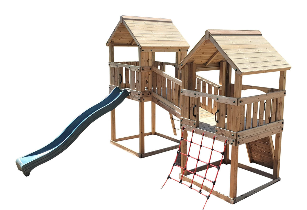 ACTIVE Hopton towers – 1.5 and 1.2m platform height, with slide, 3 accessories