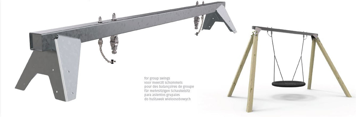 ACTIVE Commercial Swing Frame with nest swing – METAL top pole