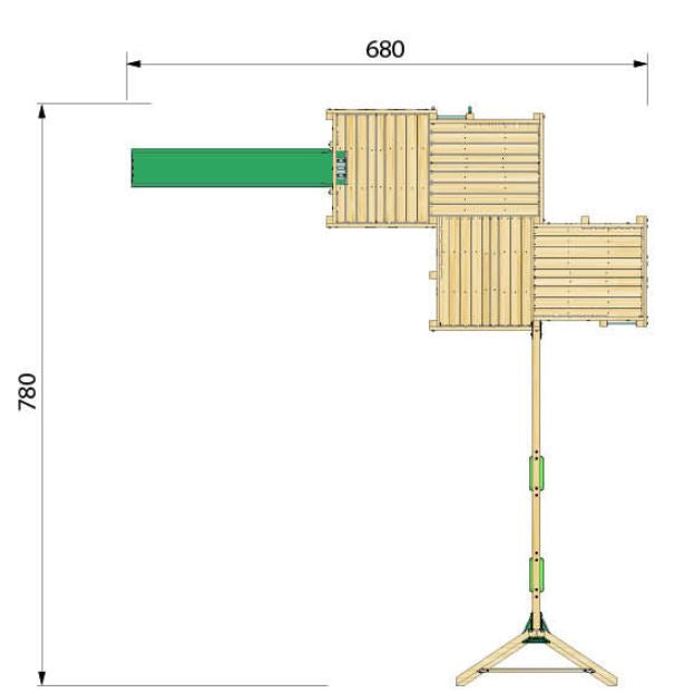 Hy-land P6S Climbing Frame with Swing Module