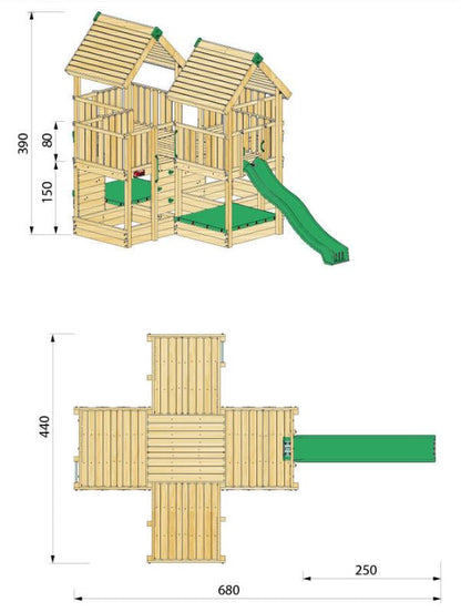 Hy-land P7 Climbing Frame