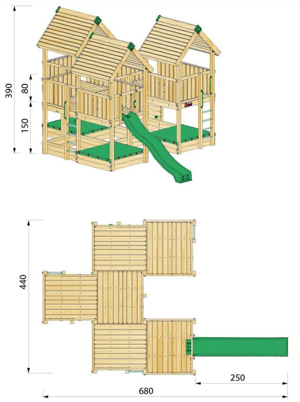 Hy-land P8 Climbing Frame