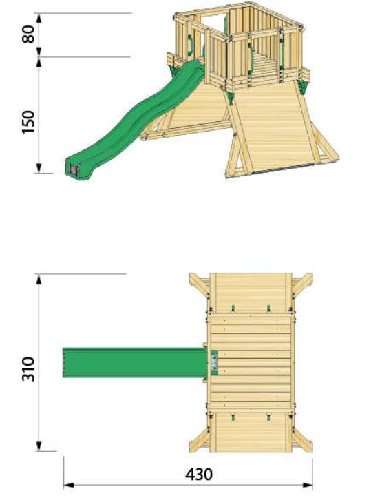 Hy-land Q1 Climbing Frame