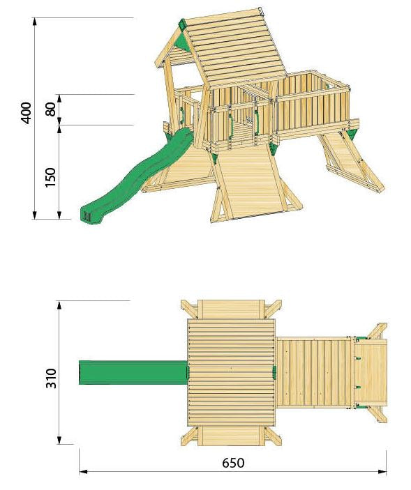 Hy-land Q3 Climbing Frame