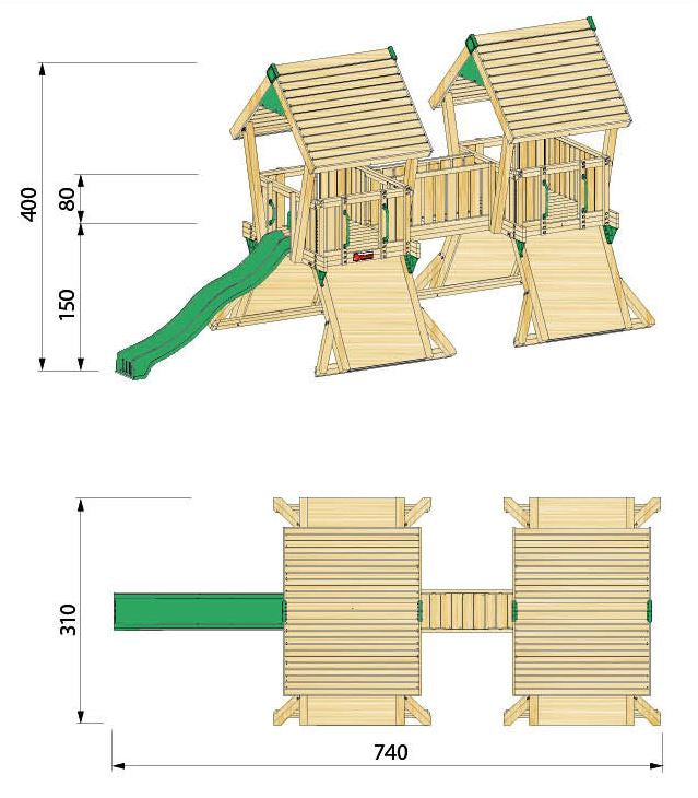 Hy-land Q4 Climbing Frame