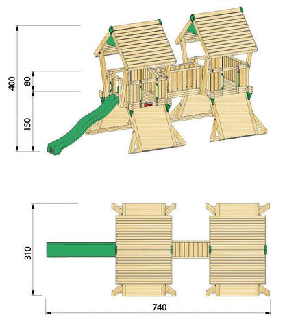 Hy-land Q4 Climbing Frame