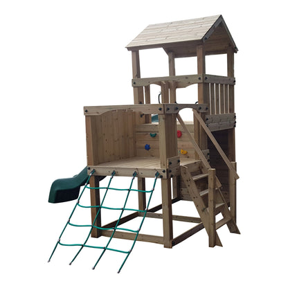 Wigmore Tower with slide, ladder, climbing walls, net